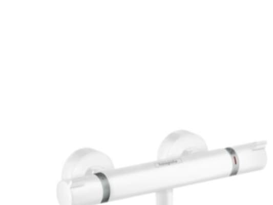 HansGrohe Ecostat Comfort termostatarmatur i mat hvid