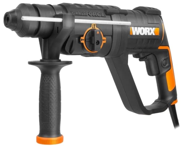 WORX WX337, SDS Plus, Svart, Orange, 2 cm, 1050 RPM, 2 J, 5300 IPM