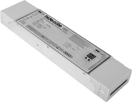 LED-himmennysmuuntaja DALI/PUSH 24V 200W Yksiväristen LED-nauhojen himmentämiseen Push- (230V) tai DALI-järjestelmän kautta.