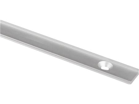 Aluminiumprofil Art Slim 2m, anodiseret montageprofil med lav indbygningshøjde til belysning inde og ude. Suppler med låg.
