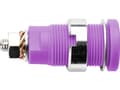 Miniatyrbild 1 av 2: Schützinger DI SEB 6445 Ni / PVI Safety Recessed Bushing Violett 1 st