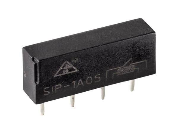 Conrad SIP1A05, Sort, -40 - 80 °C, 10 W, 0,5 A, 5 - 200 V, 5,08 x 19 x 7,4 mm