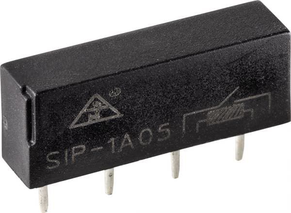 Conrad SIP1A05, Sort, -40 - 80 °C, 10 W, 0,5 A, 5 - 200 V, 5,08 x 19 x 7,4 mm