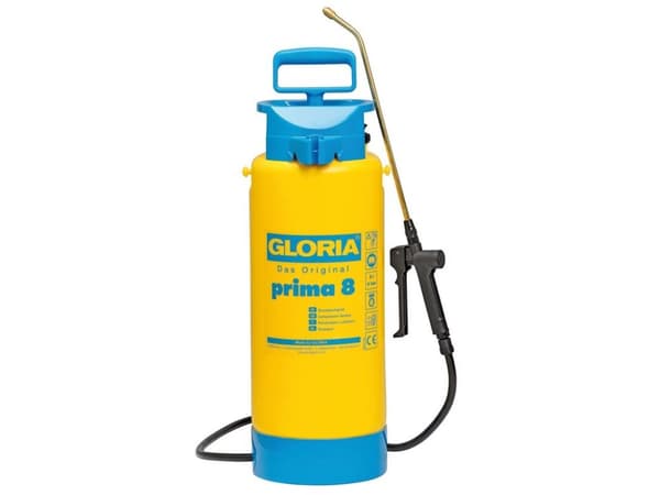 GLORIA 000099.0000, Kompresjon, 8 l, 8 l, Blå, Gult, Plast, Messing