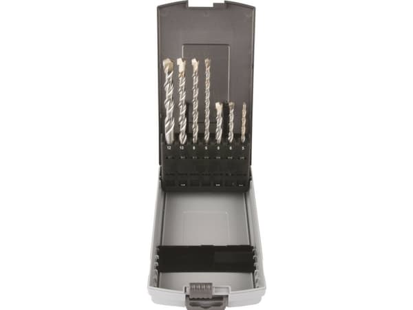 Makita B-49046, Drill bit set, Betong, SDS Plus, 7 stykker, 5x110, 6x110, 6x160, 8x110, 8x160, 10x160, 12x160.