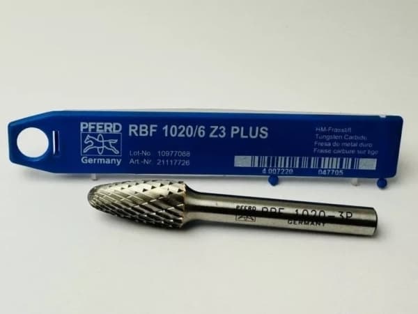 PFERD RBF 1020/6 Z3 PLUS, Terästä, 6 mm, Saksa, 6 cm, 1 cm, 26 g