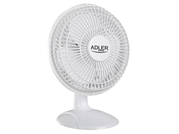 Adler AD 7317, Husholdningsvifte, Hvit, Bord, 150 cm, 90°, 30 W
