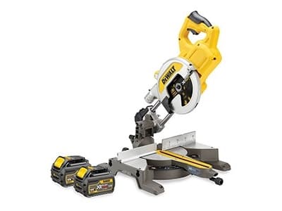 DEWALT FLEXVOLT MITER SAW 54V/18V 216mm 2 x 6.0Ah LI-ION DCS777T2 DCS777T2