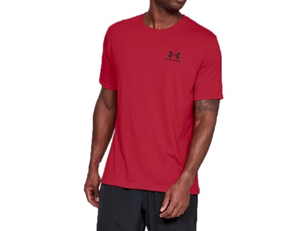 Under Armour Sportstyle Left Chest SS Men's T-Shirt Red 1326799 600 XL