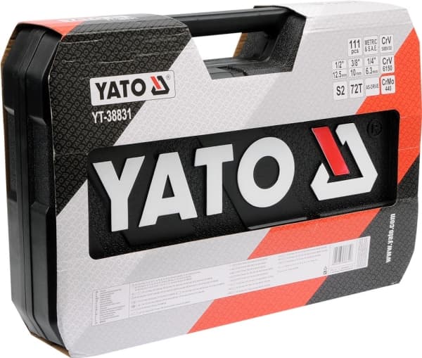 Yato YT-38831, Kromvanadiumstål, Sort, 8,5 kg, 111 verktøy