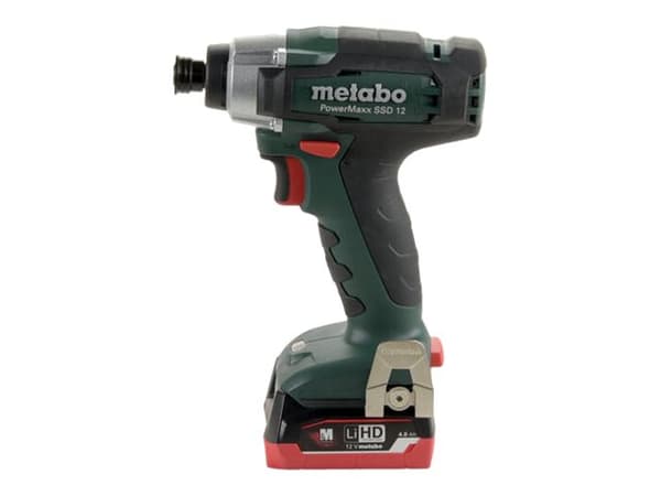 Metabo PowerMaxx SSD 12 - Stötdrivare - sladdlös - 1/4-tums hexuttag 6.35 mm - 115 N·m - 2 batterier - 12 V