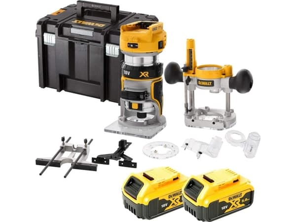 8mm(1/4"), 18V, with interchangeable feet, 2x5.0AH