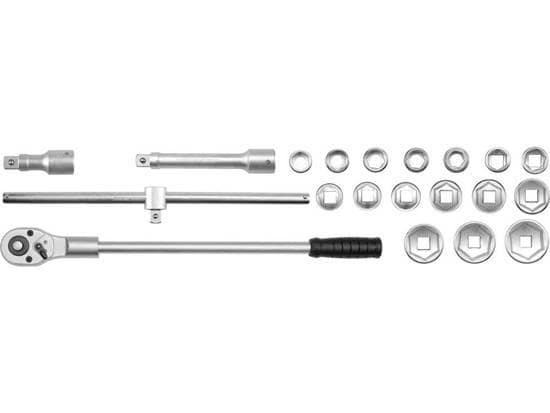 Yato YT-1335, Hylsyavainsarja, 20 kpl, Musta, Kromi, Kromivanadiini-teräs