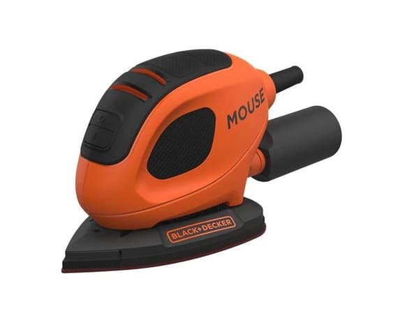 Black & Decker BEW230K, Eksentersliper, Sort, Oransje, 11000 RPM, 76 dB, 65 dB, AC