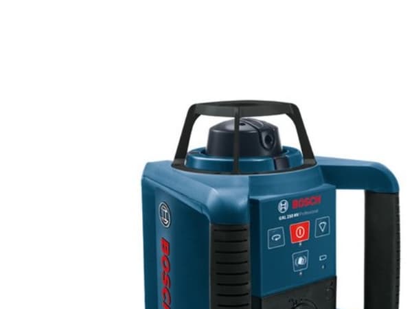 Bosch GRL 250 HV Professional, 250 m, 0,1 mm/m, 5°, 600 RPM, 635 nm (< 1 mW), Pyörimistaso