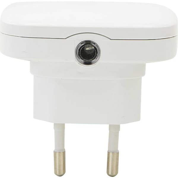 Ansmann NL10AC 1600-0406 Nattlampa, Väggbelysning Välvda LED Varmvit Vit