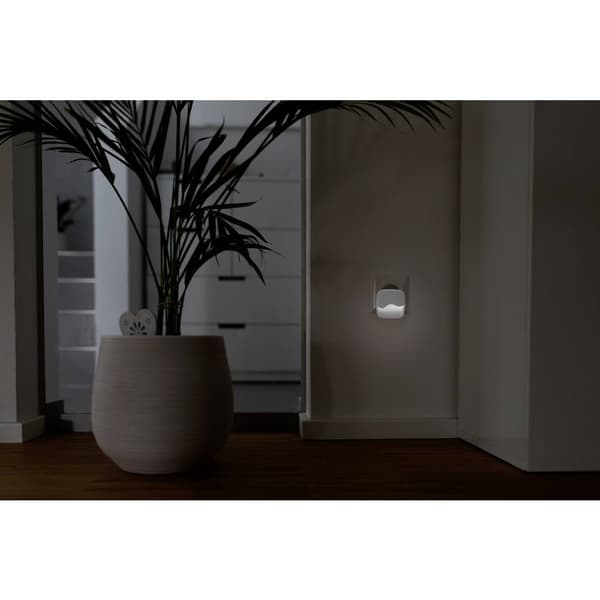 Ansmann NL10AC 1600-0406 Nattlampa, Väggbelysning Välvda LED Varmvit Vit