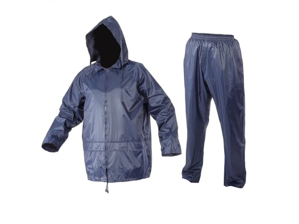Lahti Pro regnsettjakke + bukser mørkeblå XXL (L4140105)