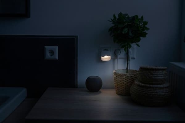 Ansmann NL10AC 1600-0406 Nattlampa, väggbelysning Vågig LED (RGB) Varmt vit vit vit