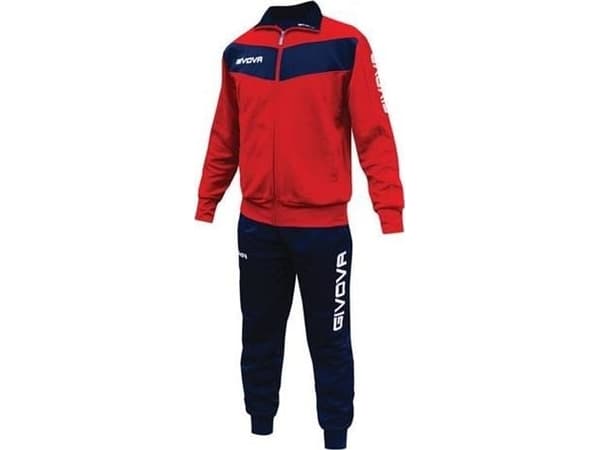 Urheilupuku Givova Tuta Visa Triacetato punainen tummansininen TR018 1204 (2XL)