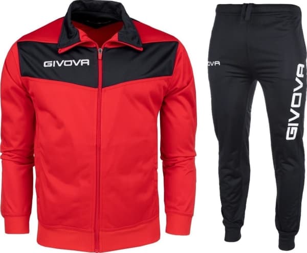 Givova Tuta Visa Triacetato punamusta verryttelypuku TR018 1210 (XL)