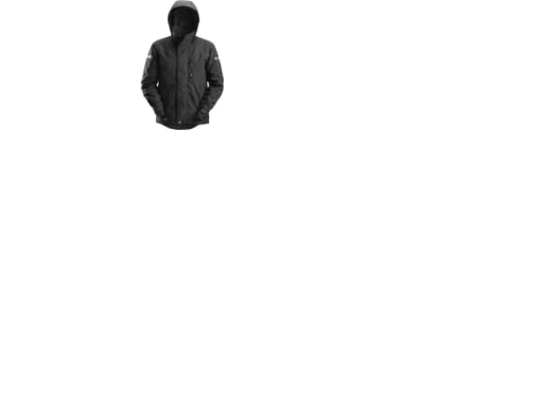 SNICKERS WORKWEAR 1102 AllroundWork, 37.5® vedenpitävä talvitakki, musta, kokoa 2XL