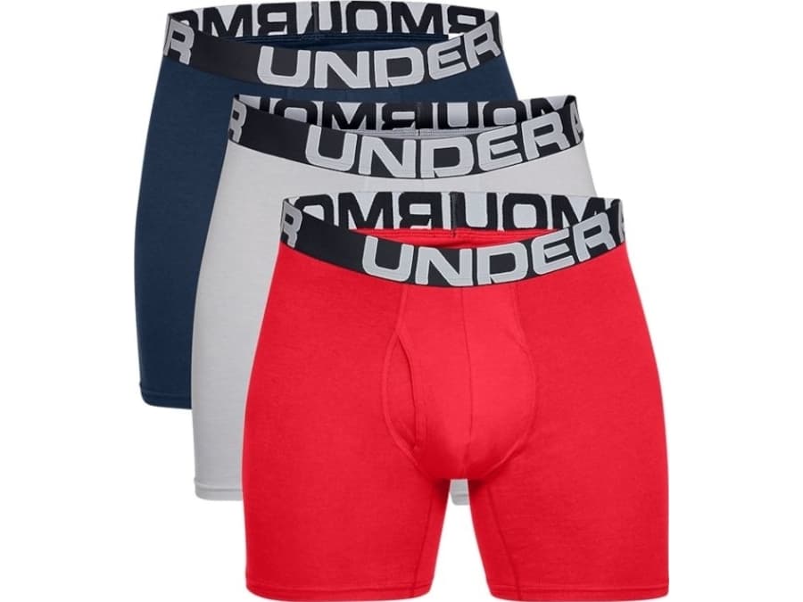 Under Armor Under Armor Charged Cotton 6IN 3 Pack 1363617-600 red L