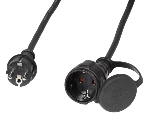 Vivanco SKV 05RR 10B, 10 m, Utomhus, Typ F, Type F (CEE 7/4), Rak, IP44