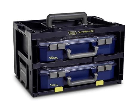 raaco CarryMore 80x2, Bärfäste, CarryLite, 1 styck, Svart, 386 mm, 278 mm