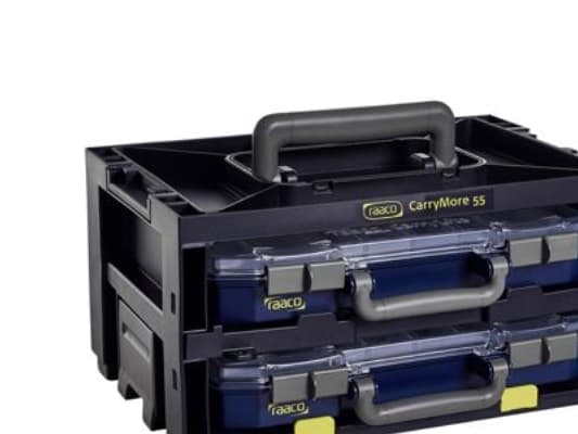 raaco CarryMore 80x2, Bärfäste, CarryLite, 1 styck, Svart, 386 mm, 278 mm
