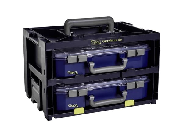 raaco CarryMore 80x2, Bærebrakett, CarryLite, Sort, 386 mm, 278 mm, 241 mm