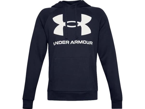 Herrebluse Under Armour Rival Fleece Big Logo HD mørkeblå 1357093 410 (S)