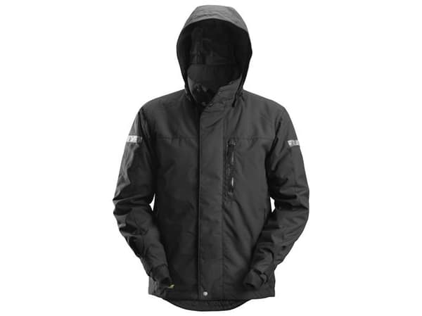 SNICKERS WORKWEAR 1102 AllroundWork, 37,5® vedenpitävä talvitakki, musta, kokoa XL