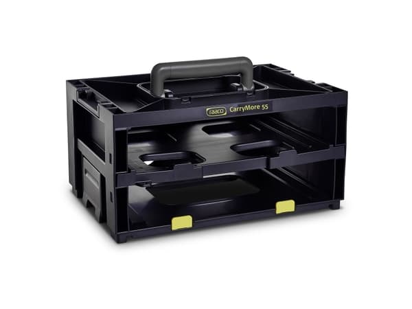 raaco CarryMore 55x2, Bærebrakett, CarryLite 55 4x8-16, Sort, 386 mm, 278 mm, 195 mm