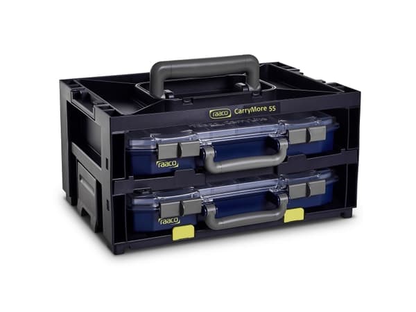 raaco CarryMore 55x2, Bærebrakett, CarryLite 55 4x8-16, Sort, 386 mm, 278 mm, 195 mm