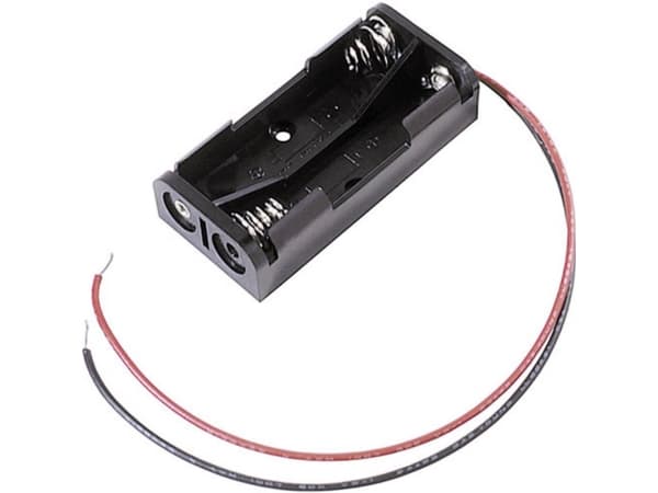 MPD BH2AAAW Batteriholder 2 R03 (AAA) Kabel (L x B x H) 51 x 25 x 13 mm