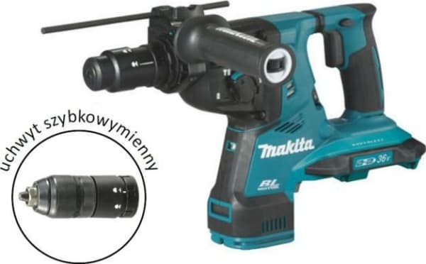 MAKITA SDS-PLUS 2 x 18V 2.9J poravasara ilman akkua ja latauslaitetta + kahva DHR281Z