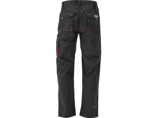 Yato YT-8028, Bukser, Alle kjønn, Sort, Rød, XL, 9 lommer, Bomull, Polyester