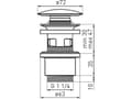 Miniatyrbilde 2 av 2: Ferro Automatic click-clack plugg 5/4" stor hvit (S288PPC)