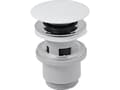 Miniatyrbilde 1 av 2: Ferro Automatic click-clack plugg 5/4" stor hvit (S288PPC)