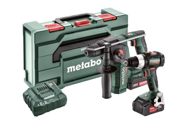 Metabo COMBO SET 2.5.2 18V, Trådløs kombidrill, Trådløs slaghammer, 5250 bpm, 75 Nm, 600 RPM, 2100 RPM, 3,8 cm