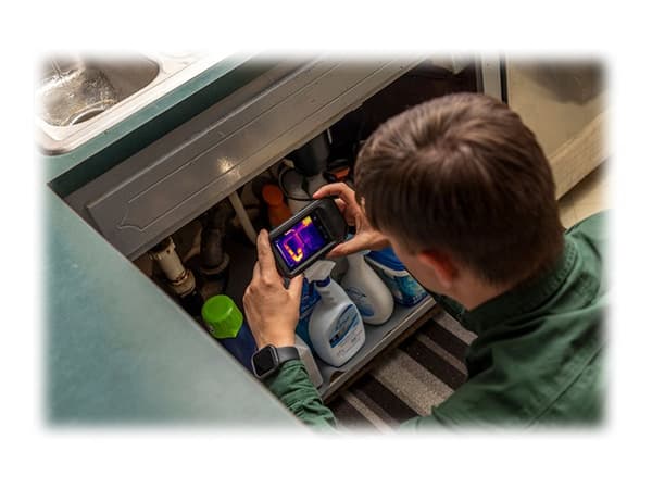 FLIR C3-X - Värme- och visuell ljuskamerakombo - kompakt - 0.012 MP - Wi-Fi - svart