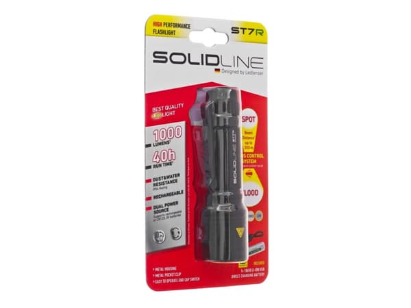 Led Lenser ST7R taskulamppu Musta Käsi taskulamppu