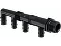 Pikkukuva 3 / 3: Uponor Q&amp;E fordelerrør 4x16 - Nippeli PPSU g3/4mt 4x16 c/c45+2x35mm, kuorirengas 045338216