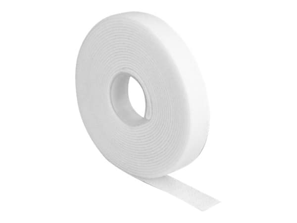 DeLOCK 18376, Hook & loop cable tie, Valkoinen, 3 m, 13 mm, 1 kpl