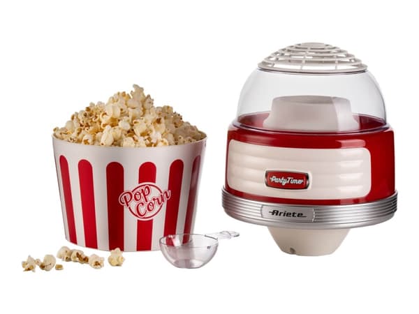 Ariete Party Time 2957 - Popcornmaskin - 1.1 kW - röd