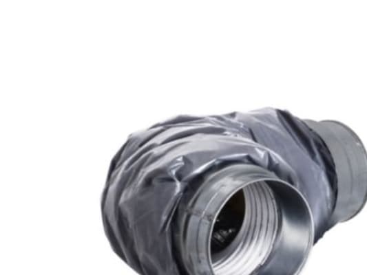 flex lyddæmp. Ø160-1000 - MF/MF 25 mm iso. PE overflade