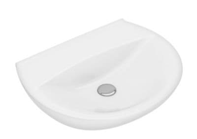 Ifö spira håndvask 60 cm - rundt design u/hanehul u/overløb