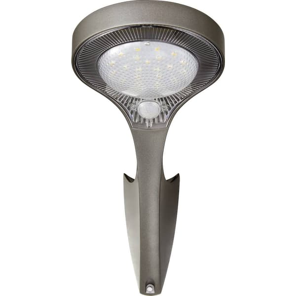 Sygonix SY-4673532 Solcells-utomhusväggbelysning med rörelsedetektor LED LED fast installerad 10 W Grå (matt)