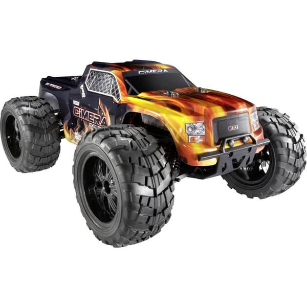 Reely Cimera Svart Borstlös motor 1:10 RC modellbil Elektrisk Monstertruck Fyrhjulsdrift (4WD) 100% RtR 2,4 GHz inkl. b